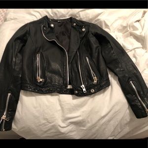 Real Leather Biker Jacket